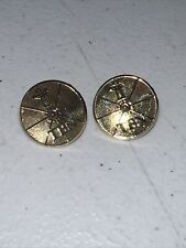 Vintage gold TBN church collector Pins with cross picture