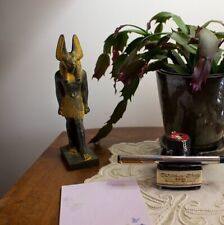Unique Vintage Anubis Statue Egyptian God Collectible HANDMADE - Made in Egypt picture