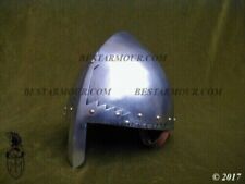 18GA SCA LARP Medieval Viking Helmet Norman Helmet Replica Armor Helmet picture
