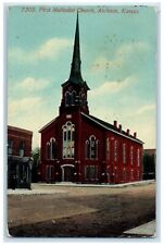 1912 First Methodist Church Chapel Exterior Atchison Kansas KS Vintage Postcard picture
