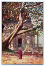 c1910 The Temple at Ghat Cawnpore Fisherman's Temple Oilette Tuck Art Postcard picture
