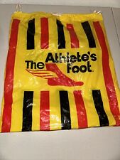 Vintage ATHLETE'S FOOT Plastic Store Bag 1980s Shopping Mall Sneaker Shoes T6 picture