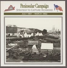 Peninsular Campaign  Atlas Civil War Card   Aftermath Reconstruction picture