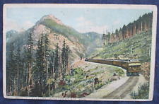 1918 Washington The Milwaukee Train Cascade Mountains Postcard picture