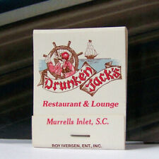 Rare Vintage Matchbook W8 Murrells Inlet South Carolina Drunken Jack's Lounge picture