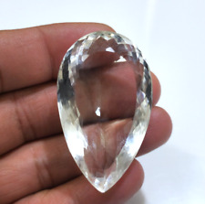 Beautiful White Clear Quartz Faceted Pear Shape 170.35 Crt Loose Gemstone picture