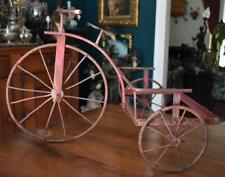 FABULOUS OLD RED IRON BICYCLE THEMED GARDEN PLANTER BOX HOLDER picture