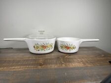 2 Vintage Corning Ware Spice of Life 1 1/2 Q ,2 1/2Q And 1 LED picture