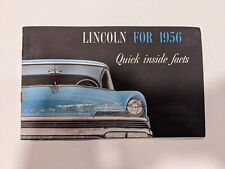 1956 Automobile Brochure   /  LINCOLN Automobile picture