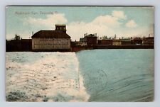 Zanesville OH-Ohio, Muskingum Dam, Drone Co. Millers, Vintage c1910 Postcard picture