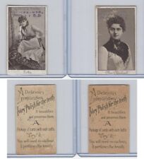 H556 Ivory Polish, Actresses, 1890's, Lotta & Mrs. Cleveland picture