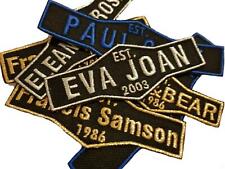 Personalised Name Embroidered Patches Sew Iron On Badge Tag Jeans Club Est Year picture