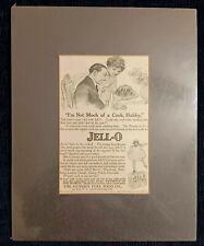 Vintage ROSE O’NEILL JELL-O Ad, Early 20th Century Jello Ad, Matted & Sealed picture