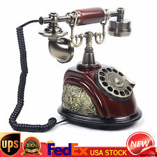 Vintage Antique Old Fashioned Rotary Dial Phone Handset Telephone Handset Desk  picture