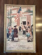 Antique 1926 Prudential Insurance Company Calendar, First Star Spangled Banner picture