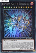 YuGiOh Number 77: The Seven Sins BLC1-EN038 Silver Ultra Rare 1st Edition picture