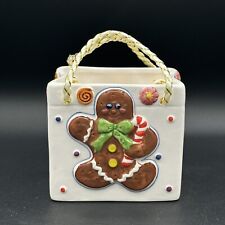 Christmas Gingerbread Man Decorative Ceramic 