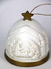 Vintage Christmas Bell Ornament Nativity Scene 1989 Roman - First Christmas Bell picture