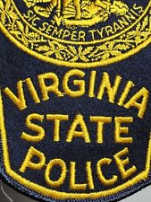 LE9b7 Police patch felt Virginia State Police vintage  picture