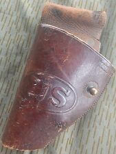 WWI US Army Leather Holster Cut Down M1917 45 Revolver  Rock Island  Arsenal  picture