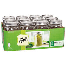 Ball Wide Mouth Glass Preserving Jars, 1 Quart, 12 Pack picture