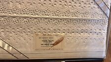 Vintage Fifth Avenue Orig percale 2 pillow cases NOS mercerized yarns pair white picture