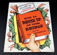 Vintage 1948 Christmas How To Brush Up Toothbrush Card A Novo Laugh - Unused picture