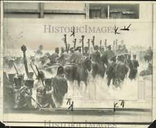 1935 Press Photo Roriffet painting of Napoleon's marching out of Russia. picture