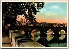 Postcard: Roma, Lungotevere - Scenic View of Rome by Cesare Capella-Becami A204 picture