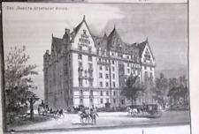 1884 THE DAKOTA APARTMENT HOUSE- BUILDINGS OF PROMINENCE- NEW YORK CITY- REPORT picture