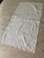 Vintage White Linen Table Runner picture