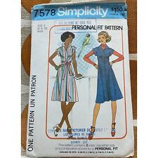 vintage 1976 sewing pattern, Simplicity 7578, dress/jumper, Miss size 8-10 picture