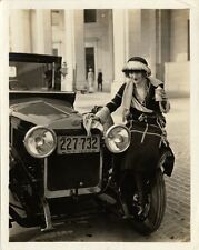Stylish Lady Drinking Booze Photo 1920 Flappers Jazz Prohibition Delage Auto NYC picture