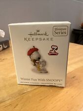 Hallmark Keepsake Miniature Winter Fun With Snoopy, QXM9023 picture