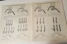 1932 print advertising vintage WRIGHT & DITSON GOLF CLUBS golfer equipment picture