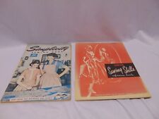 (2) Vintage Sewing booklets 1954 Singer Sewing Skills , 1953 Simplicity Sewing picture