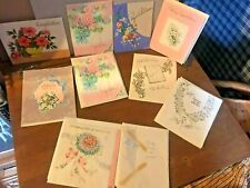 Vintage Paper 1940s Wedding Greeting Cards Lot of 10 picture