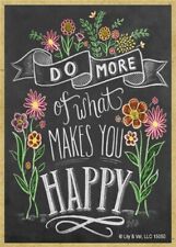 Do more of what makes you Happy NEW Chalk Art Kitchen Fridge Wood Magnet B71 picture