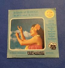 Sawyer's Vintage A124 Islands of Hawaii Maui and Kauai view-master reels packet picture