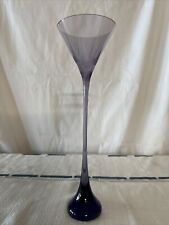 BACCARAT “Amethyst” MARTINI GLASS WITH STAR ETCHING 12