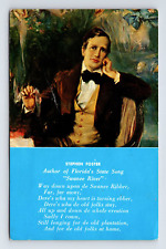 Postcard Beautiful Dreamer Stephen Foster Swanee River State Song FL Florida picture
