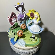 Disney Alice In Wonderland Musical Figurine **READ DESCRIPTION** picture