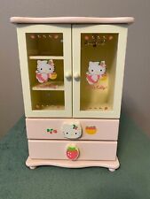 RARE Vintage 2001 Hello Kitty Strawberry Angel Jewelry Box Organizer picture