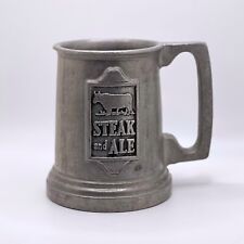RWP Pewter Steak and Ale Vintage Restaurant Advertisement Beer Stein Mug picture