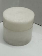 Vintage marble cylinder cylindrieal small Trinket box picture