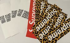 Supreme Shanghai Store Opening Sticker Cheetah/Red/Set picture