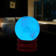 35MM Blue Luminous Quartz Crystal Sphere Ball Glow In The Dark Stone picture