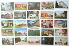 NORTH CAROLINA Postcard LOT 25 Unused Linen Views City Building Unposted NC Card picture
