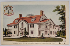 1907 Jamestown Exposition Official Souvenir Postcard Connecticut State Building picture