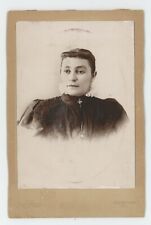Antique Circa 1880s Cabinet Card Beautiful Young Woman in Dress Quakertown, PA picture